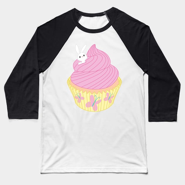 Kindness Cupcake Baseball T-Shirt by CoreyUnlimited